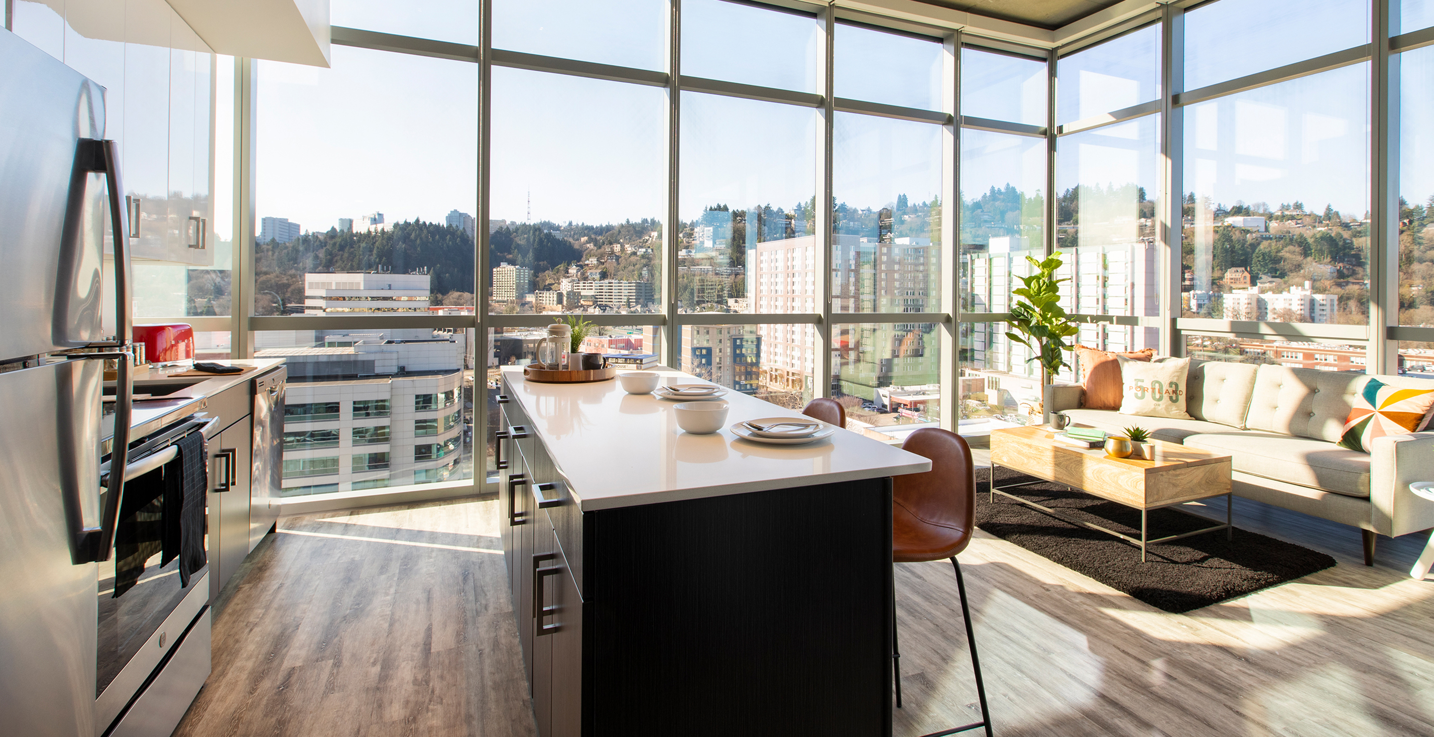 A modern kitchen