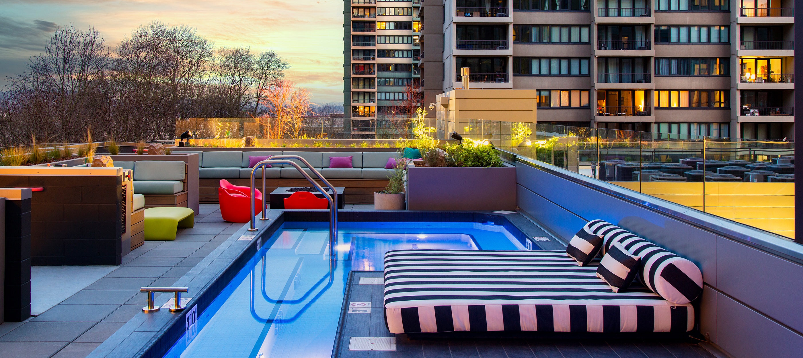 Rooftop swimming pool