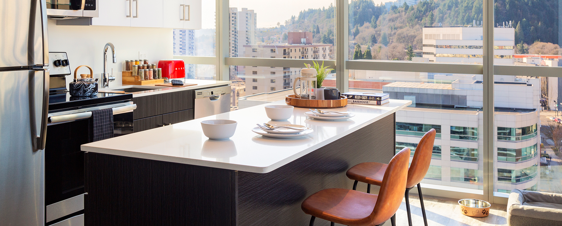 A modern kitchen